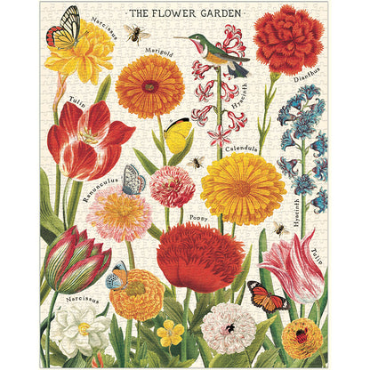 Flower Garden - 1000 Piece Vintage Puzzle