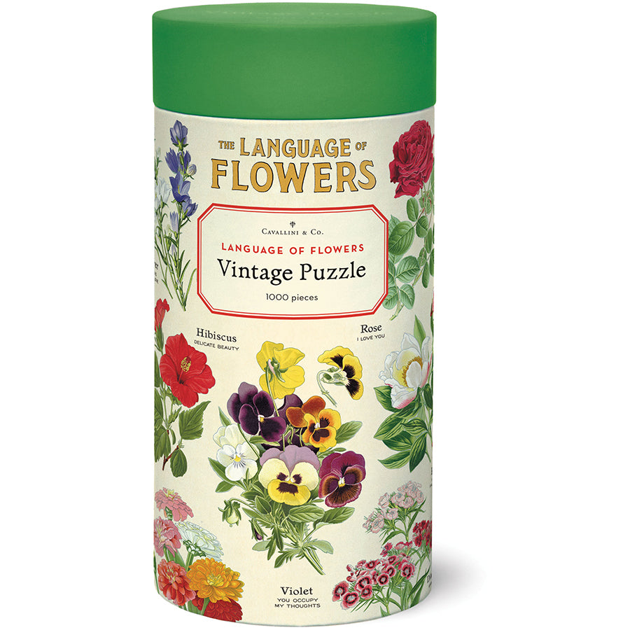 Language of Flowers - 1000 Piece Vintage Puzzle - Cavallini & Co. - littleyoyo.ca