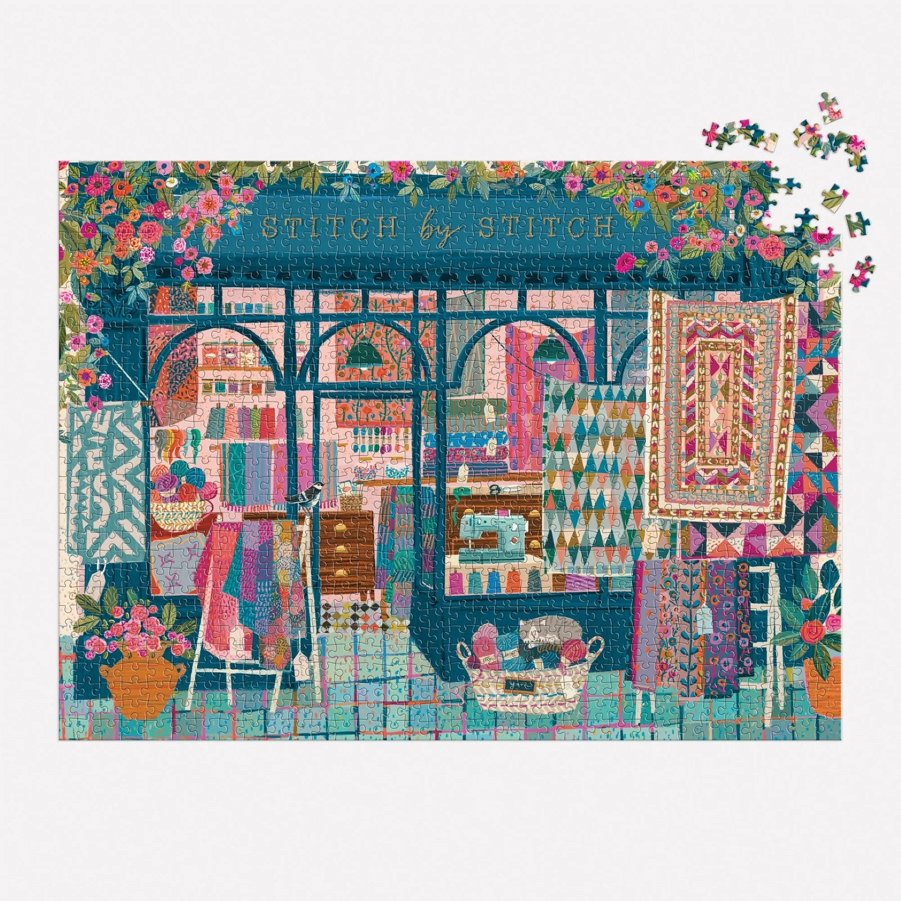 Stitch by Stitch - 1000pc Jigsaw Puzzle - Galison - littleyoyo.ca