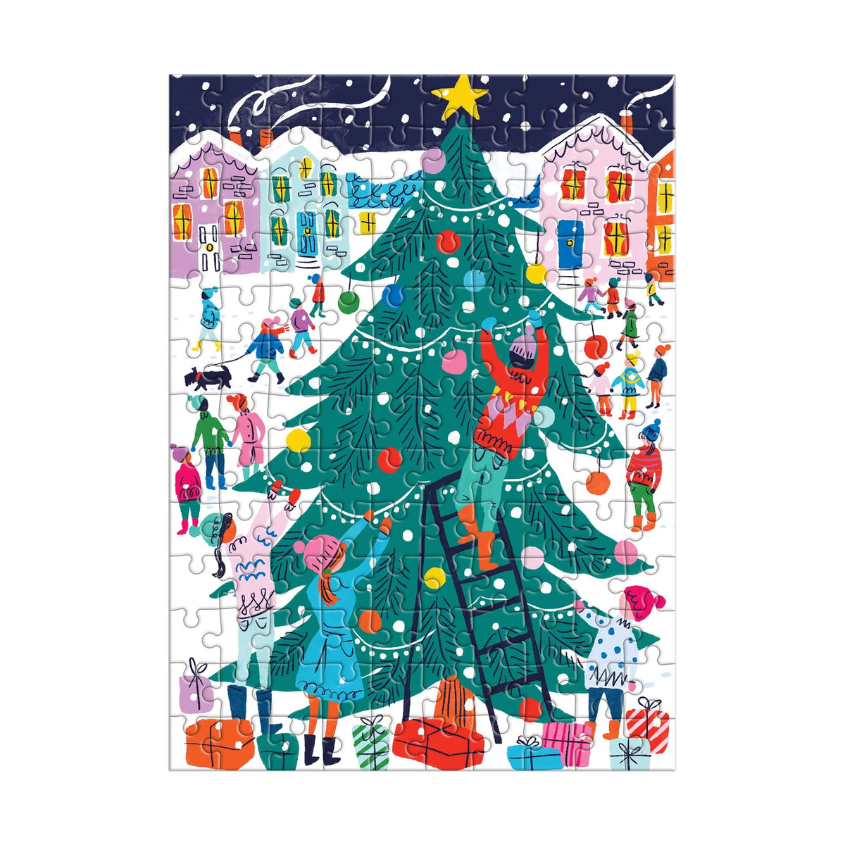 Tree Decorating - 130 Piece Puzzle Ornament