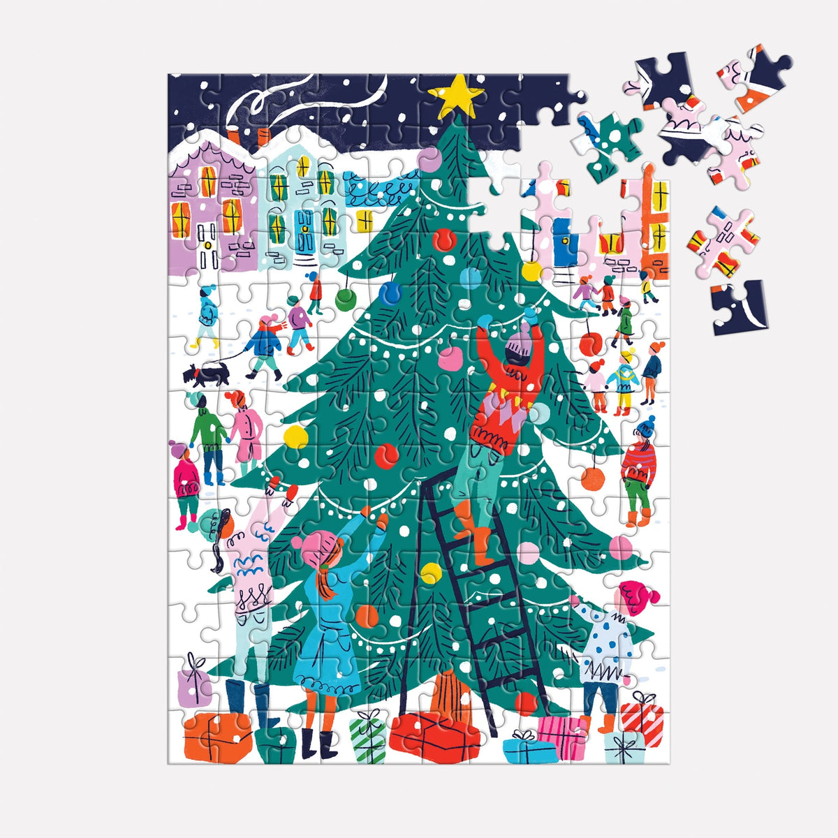 Tree Decorating - 130 Piece Puzzle Ornament