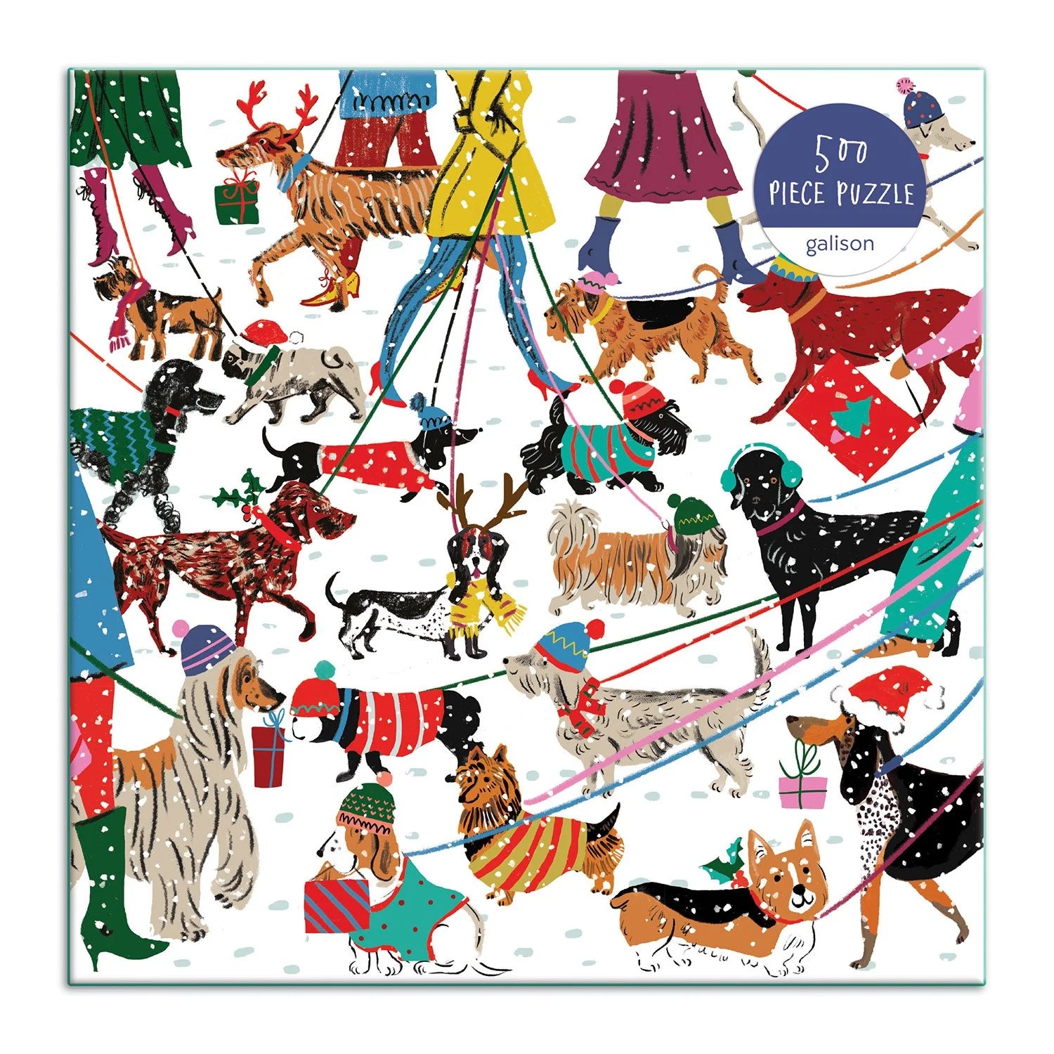 Winter Dogs - 500 Piece Jigsaw Puzzle - Galison - littleyoyo.ca