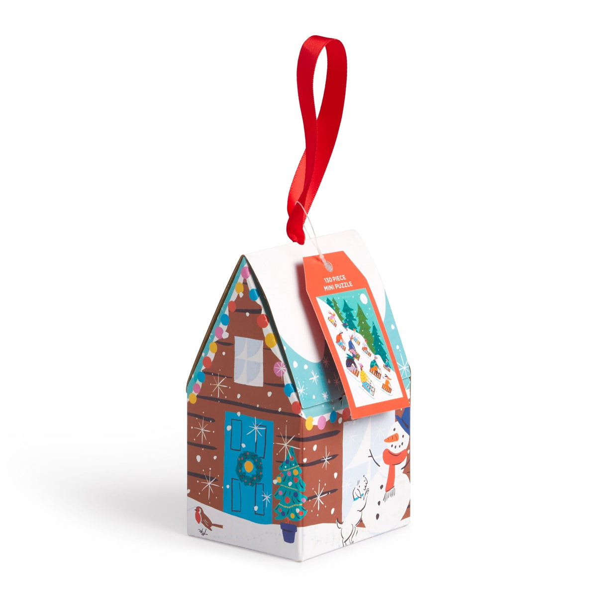 Winter Sledding - 130 Piece Puzzle Ornament
