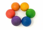 Grapat - Wood Coloured Balls 6 pieces - Grapat - littleyoyo.ca