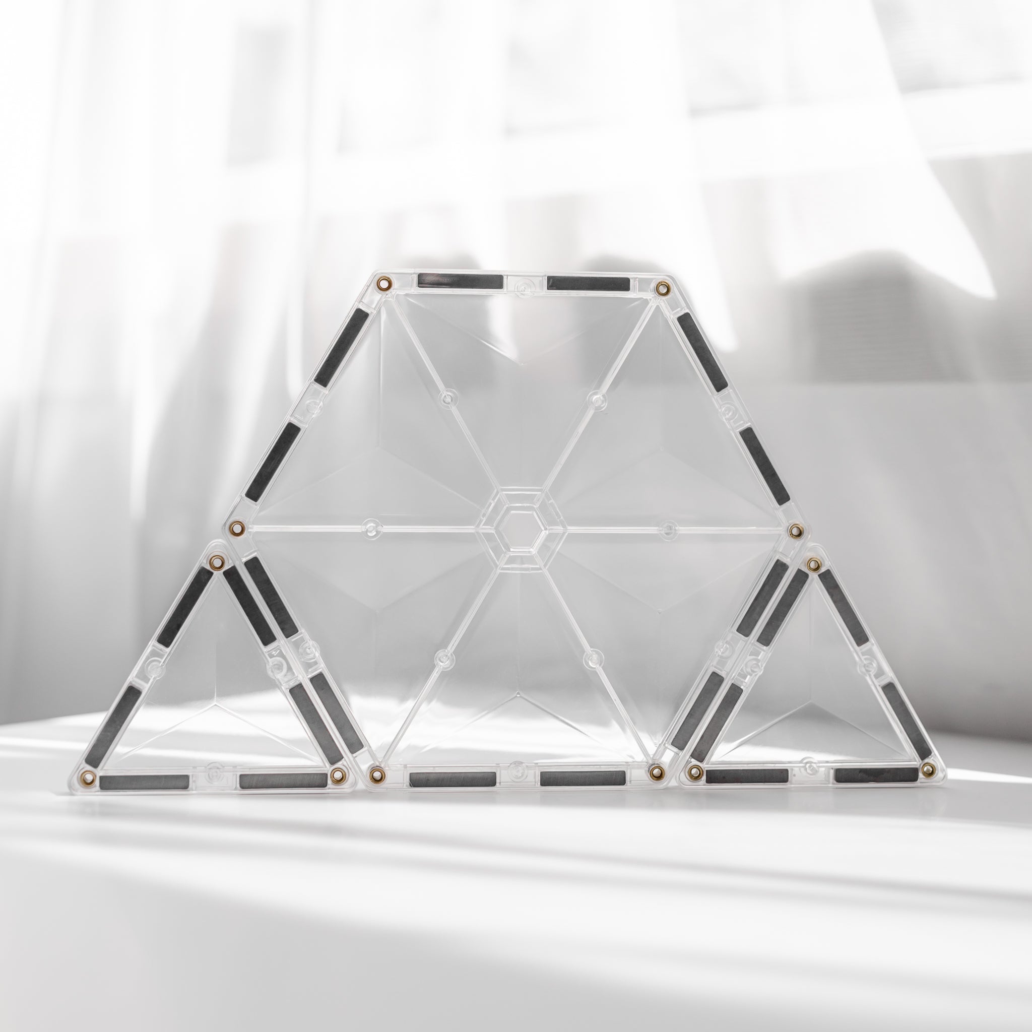Connetix - Clear Starter Pack - 34 Piece Magnetic Tiles - Connetix - littleyoyo.ca