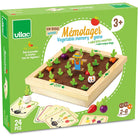 Vilac - Vegetable Gardener Memory Game - Vilac - littleyoyo.ca