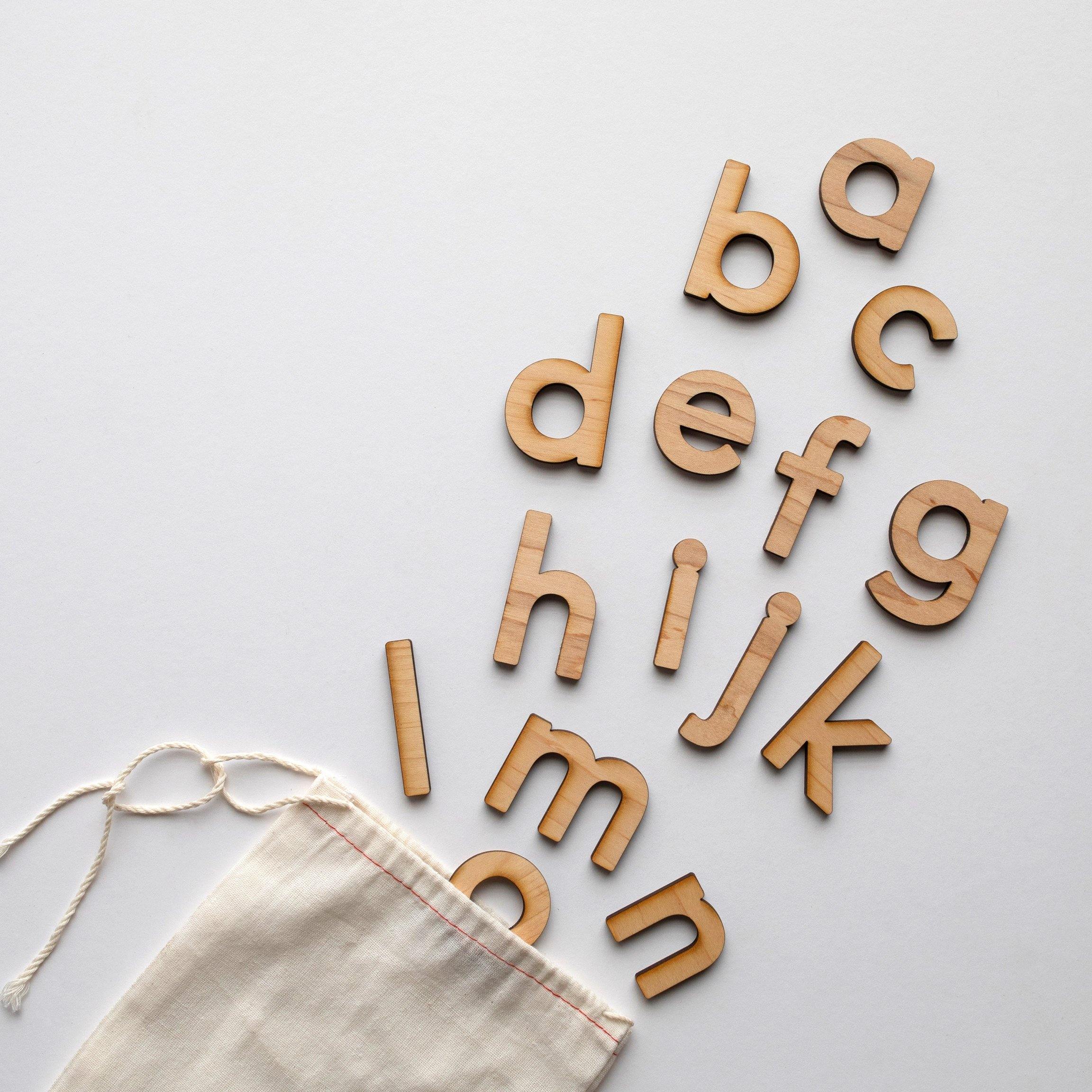 Gladfolk - Handcrafted Wooden Alphabet Set - Gladfolk - littleyoyo.ca