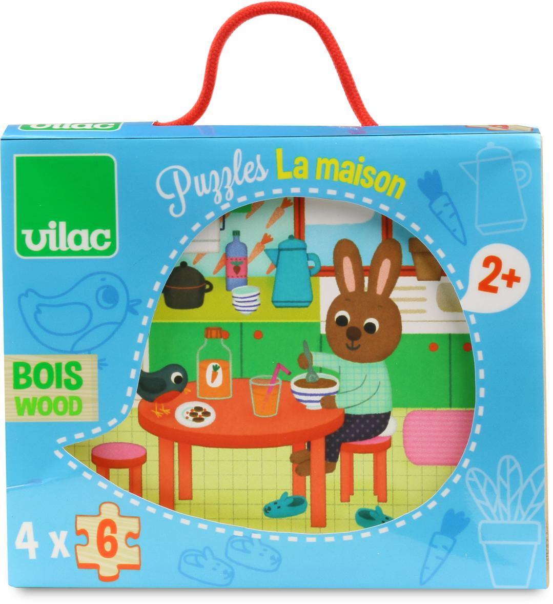 Vilac - Wooden Puzzle House - Vilac - littleyoyo.ca