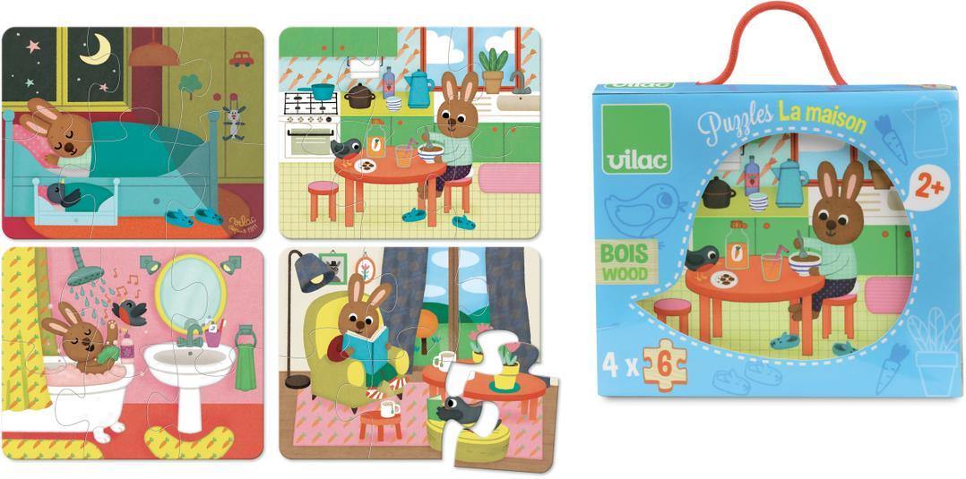 Vilac - Wooden Puzzle House - Vilac - littleyoyo.ca