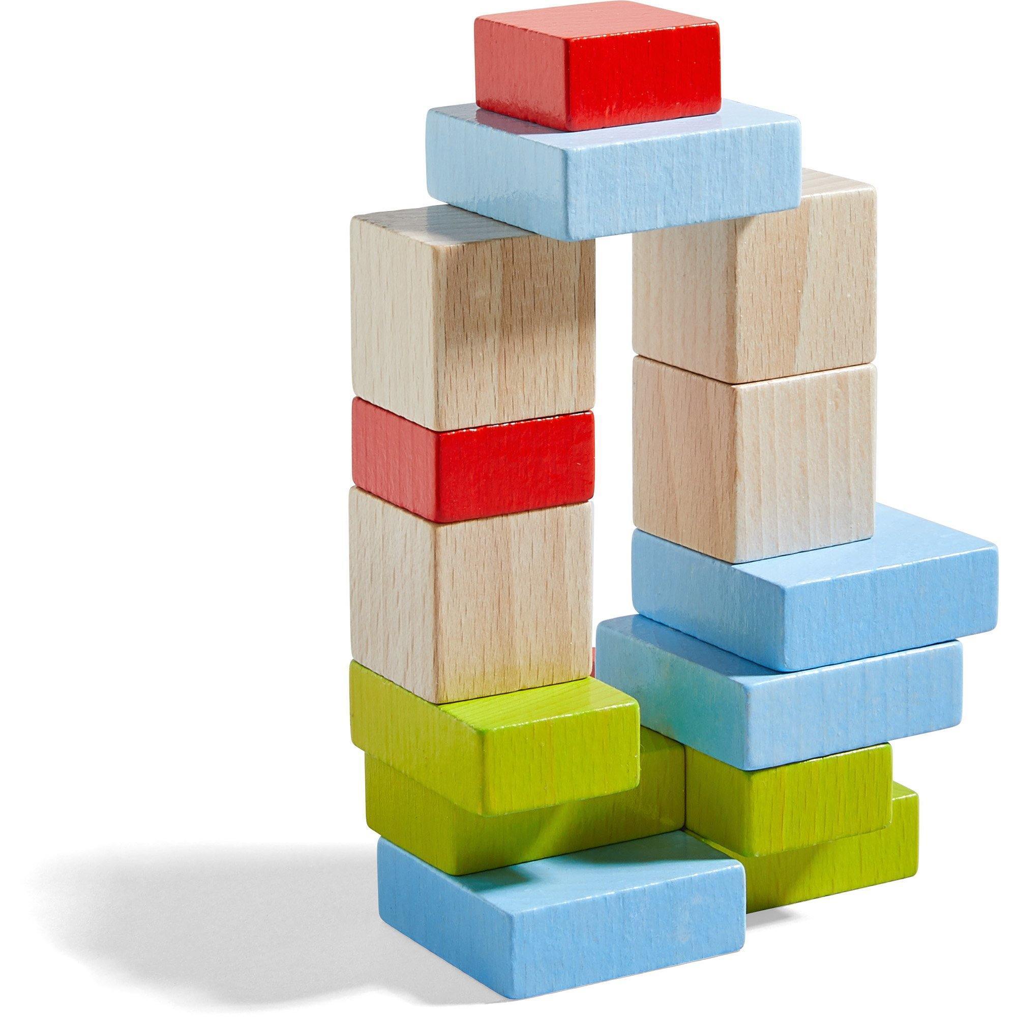 HABA - Four by Four Building Blocks - 3D Arranging Game - HABA - littleyoyo.ca