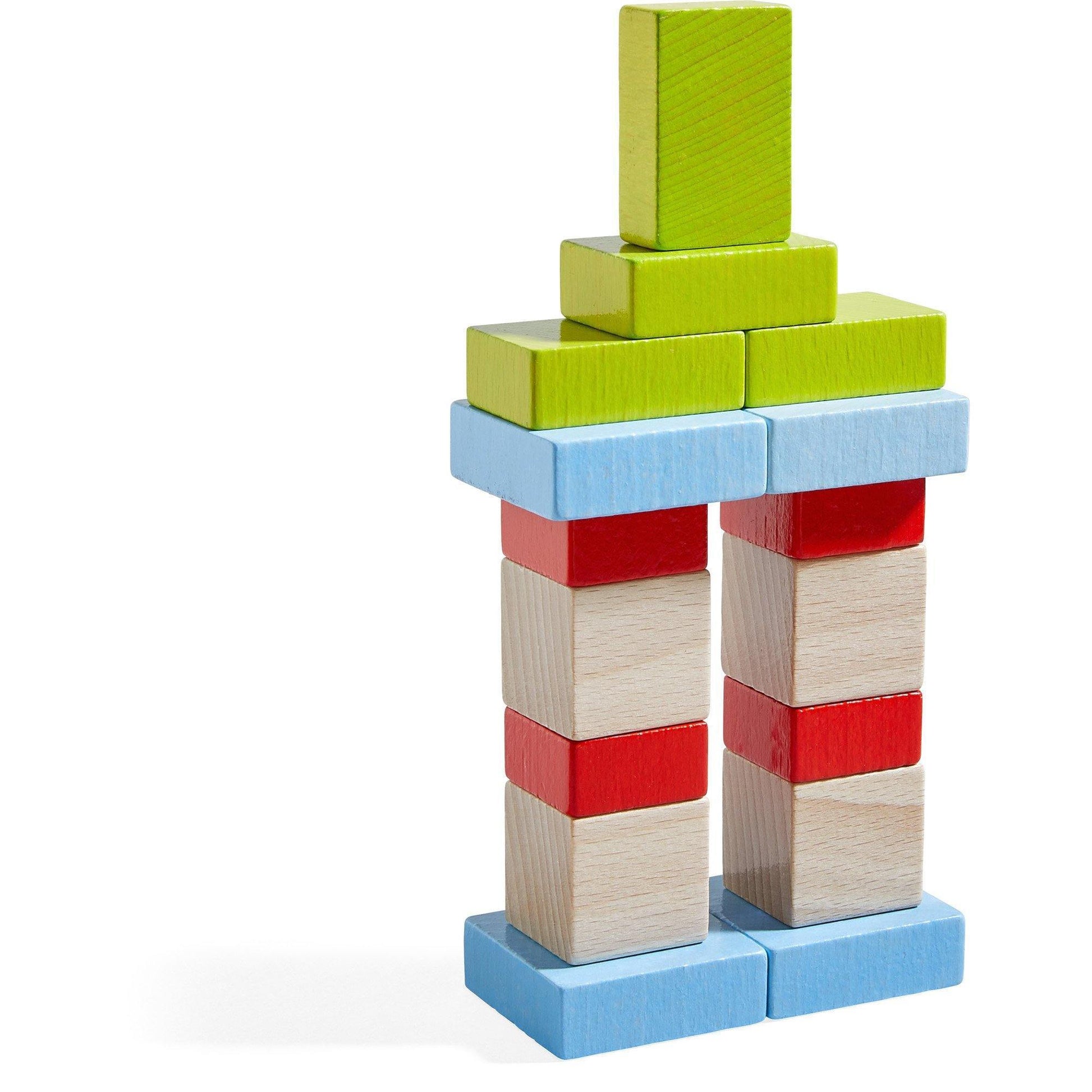 HABA - Four by Four Building Blocks - 3D Arranging Game - HABA - littleyoyo.ca