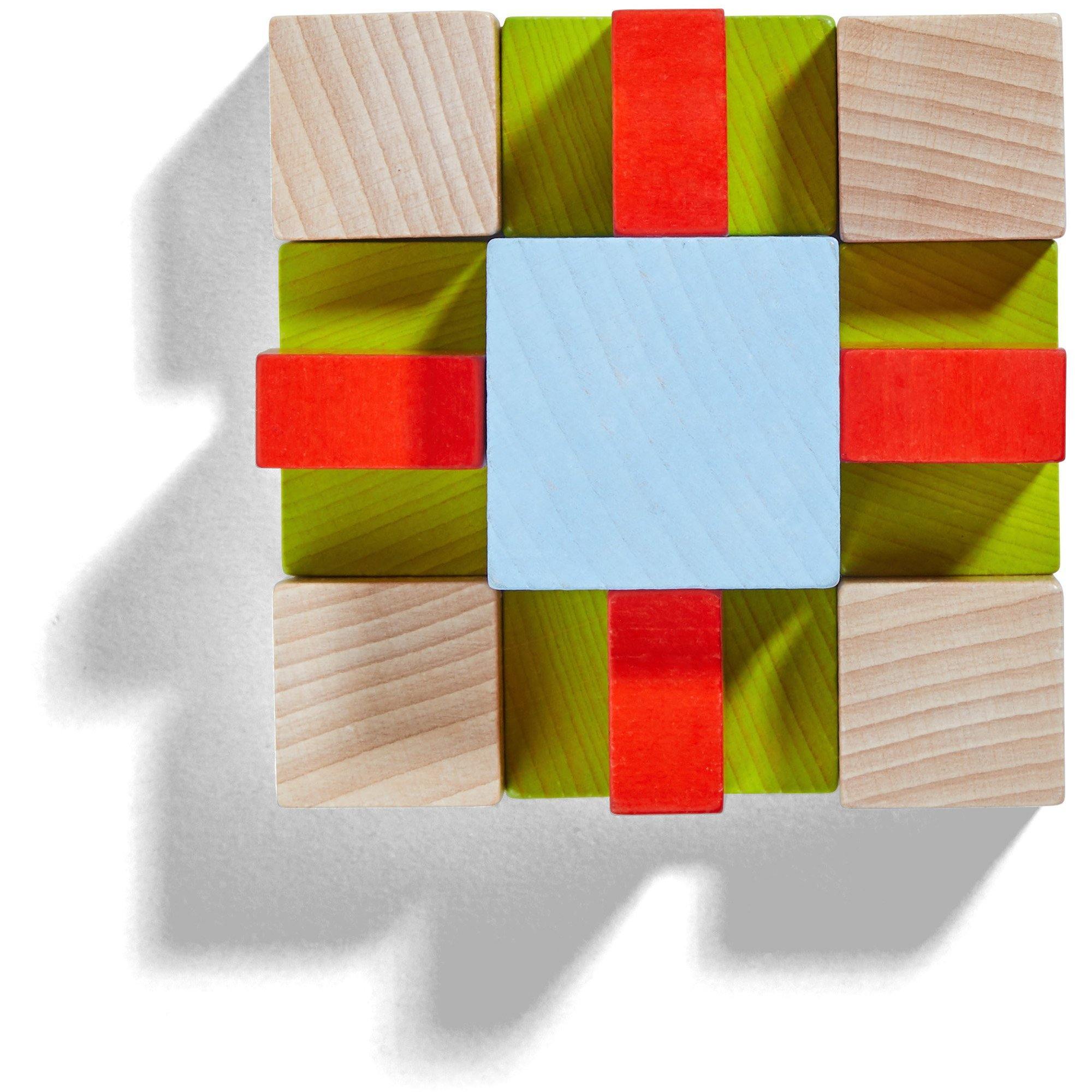 HABA - Four by Four Building Blocks - 3D Arranging Game - HABA - littleyoyo.ca
