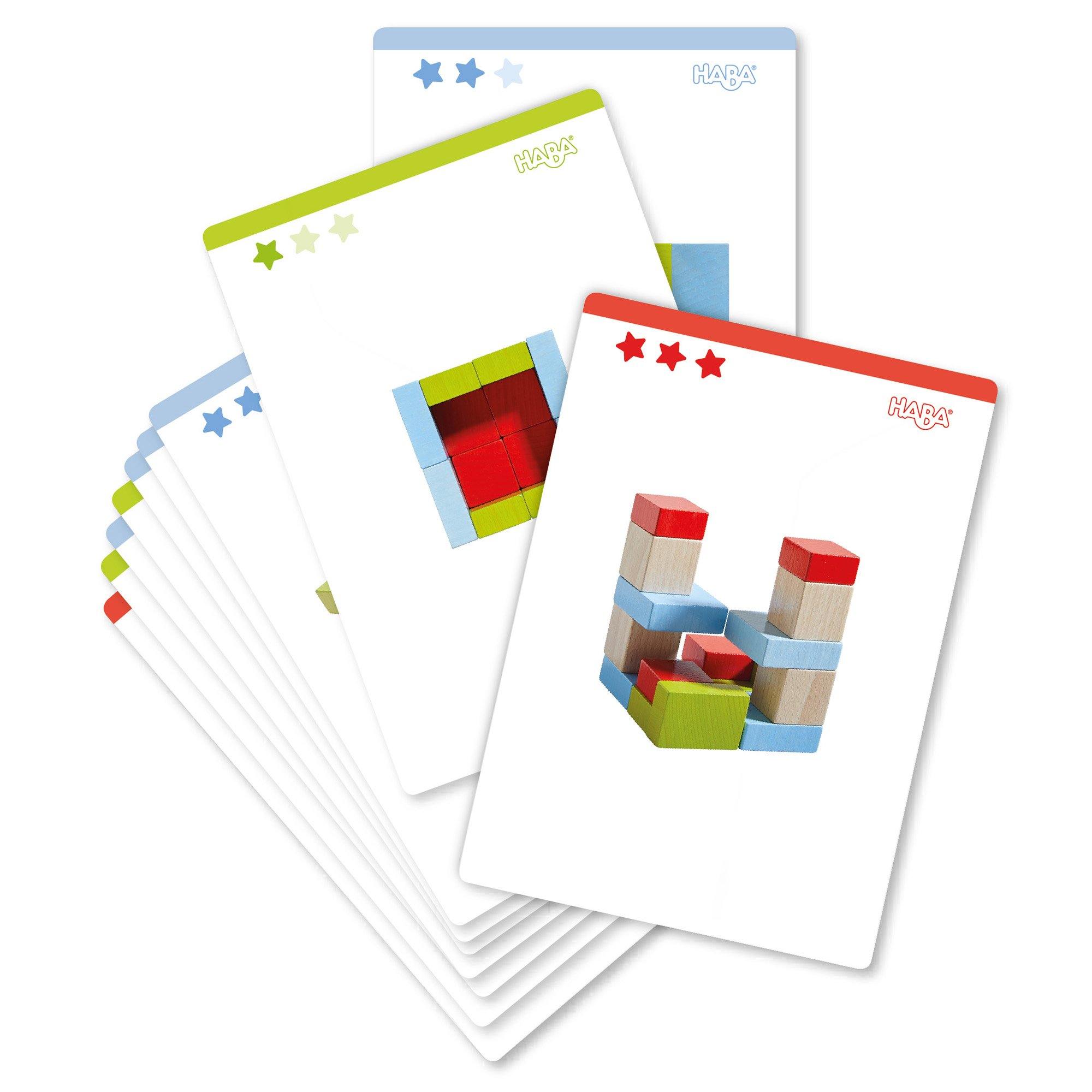 HABA - Four by Four Building Blocks - 3D Arranging Game - HABA - littleyoyo.ca