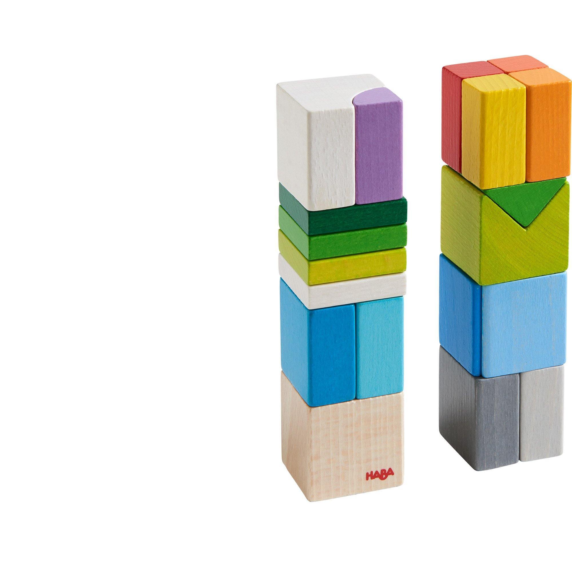HABA - Chromatix Building Blocks - 3D Arranging game - HABA - littleyoyo.ca