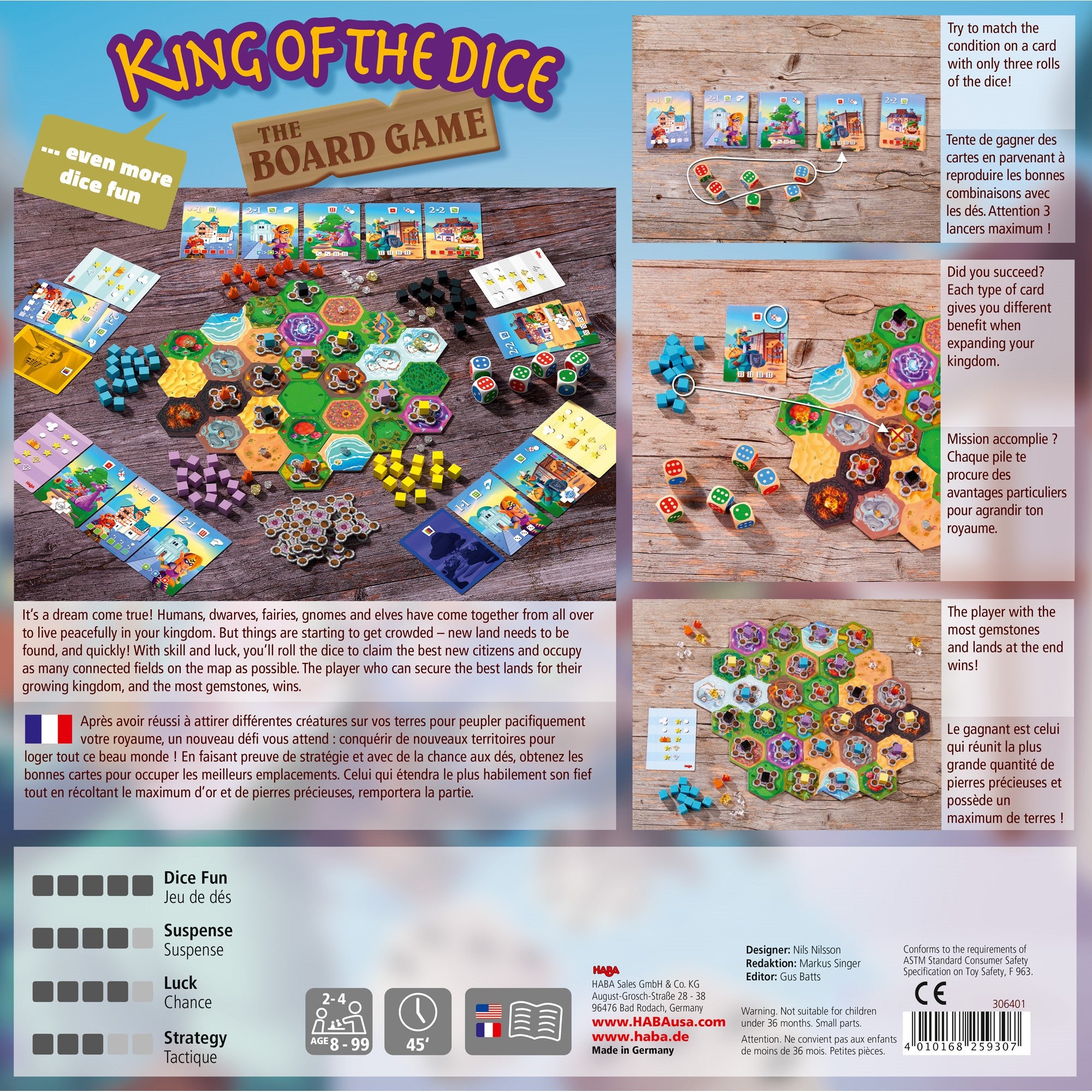 HABA - King of the Dice- the Board Game - HABA - littleyoyo.ca