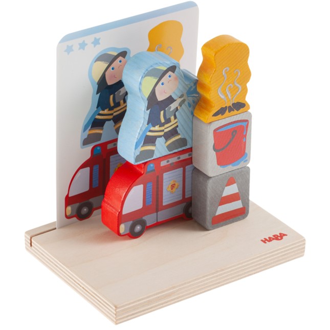 HABA - Fire Bridge Stacking Toy - HABA - littleyoyo.ca