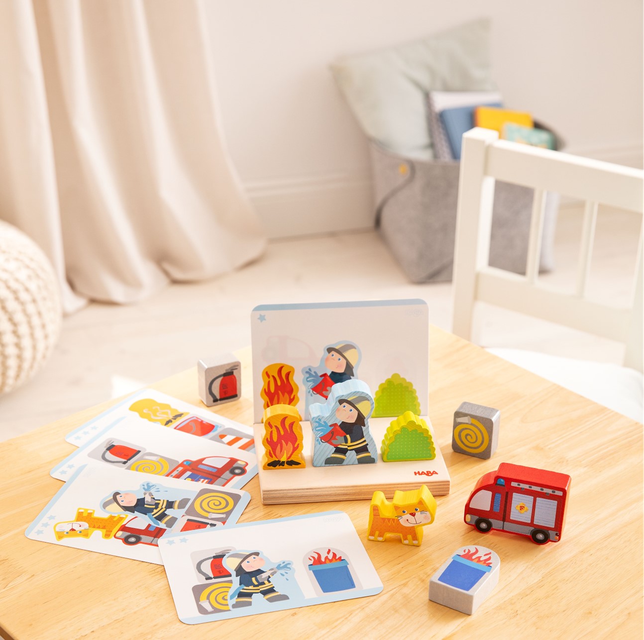 HABA - Fire Bridge Stacking Toy - HABA - littleyoyo.ca