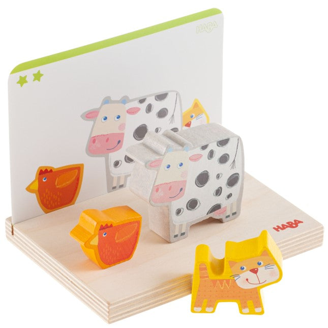 HABA - On the Farm Stacking Toy - HABA - littleyoyo.ca