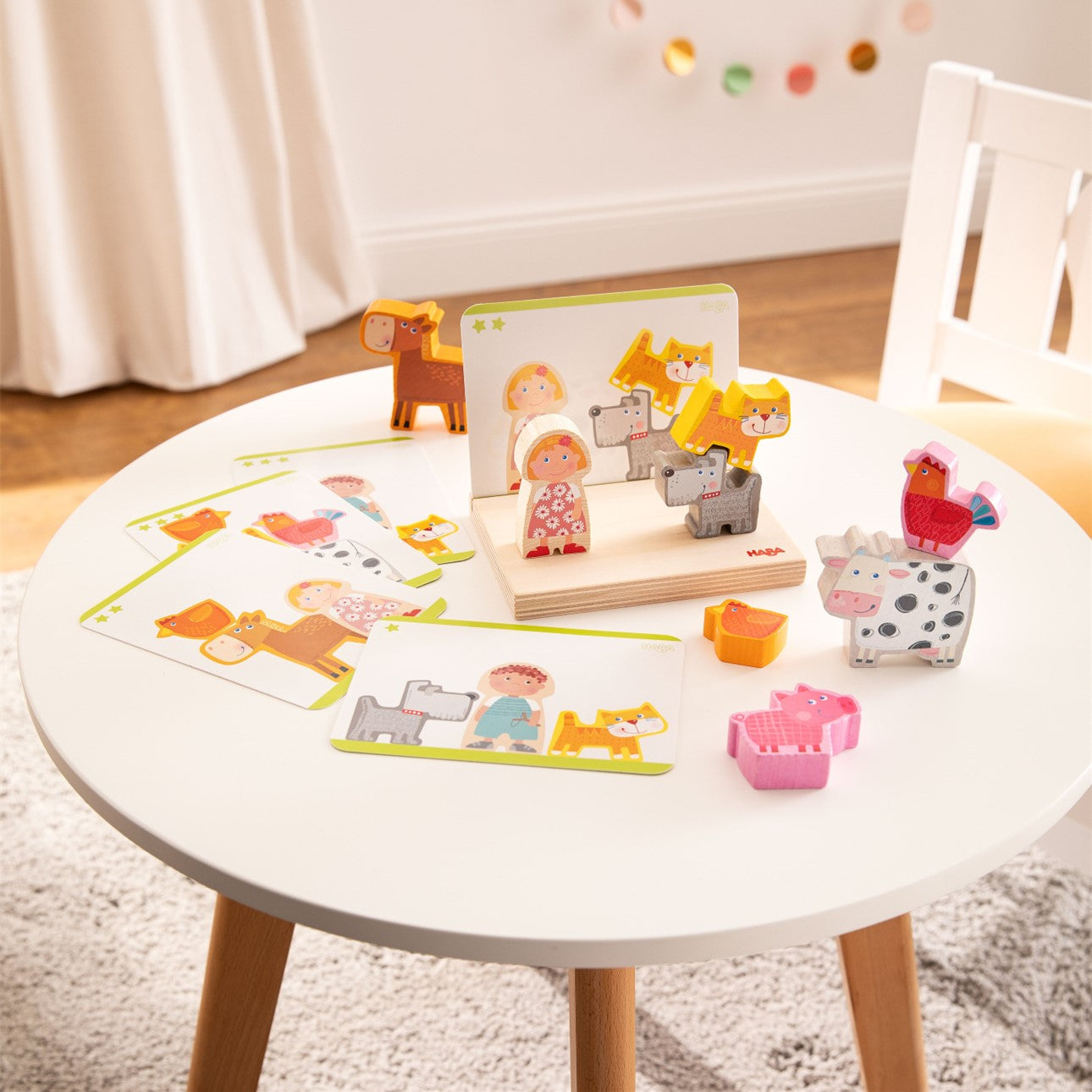 HABA - On the Farm Stacking Toy - HABA - littleyoyo.ca