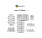 Connetix - Clear Starter Pack - 34 Piece Magnetic Tiles - Connetix - littleyoyo.ca