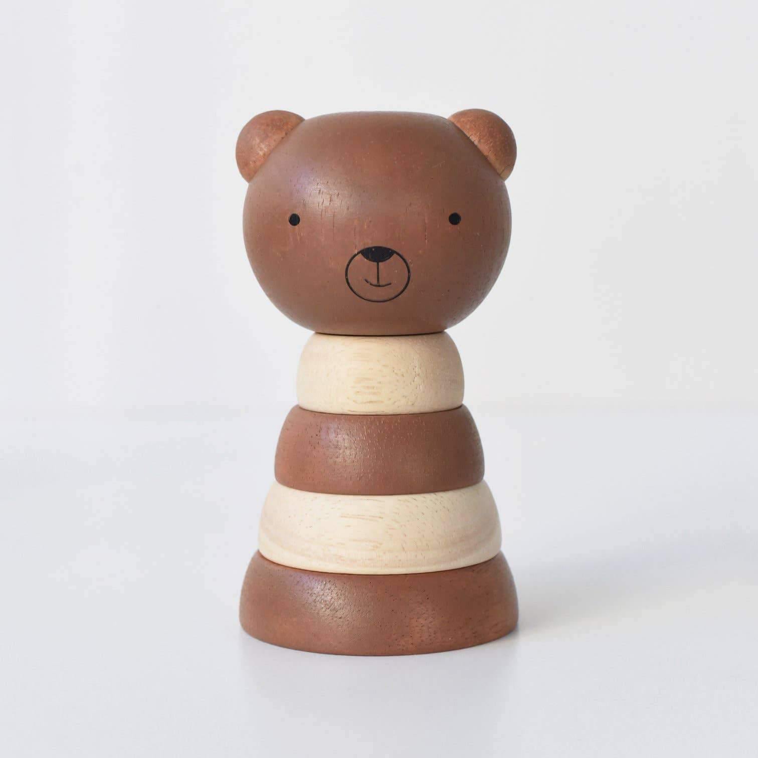 Wee Gallery - Wood Stacker - Bear - Wee Gallery - littleyoyo.ca