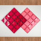 Connetix - Pastel Pink & Berry Base Plate - 2 Piece Magnetic Tiles - Connetix - littleyoyo.ca