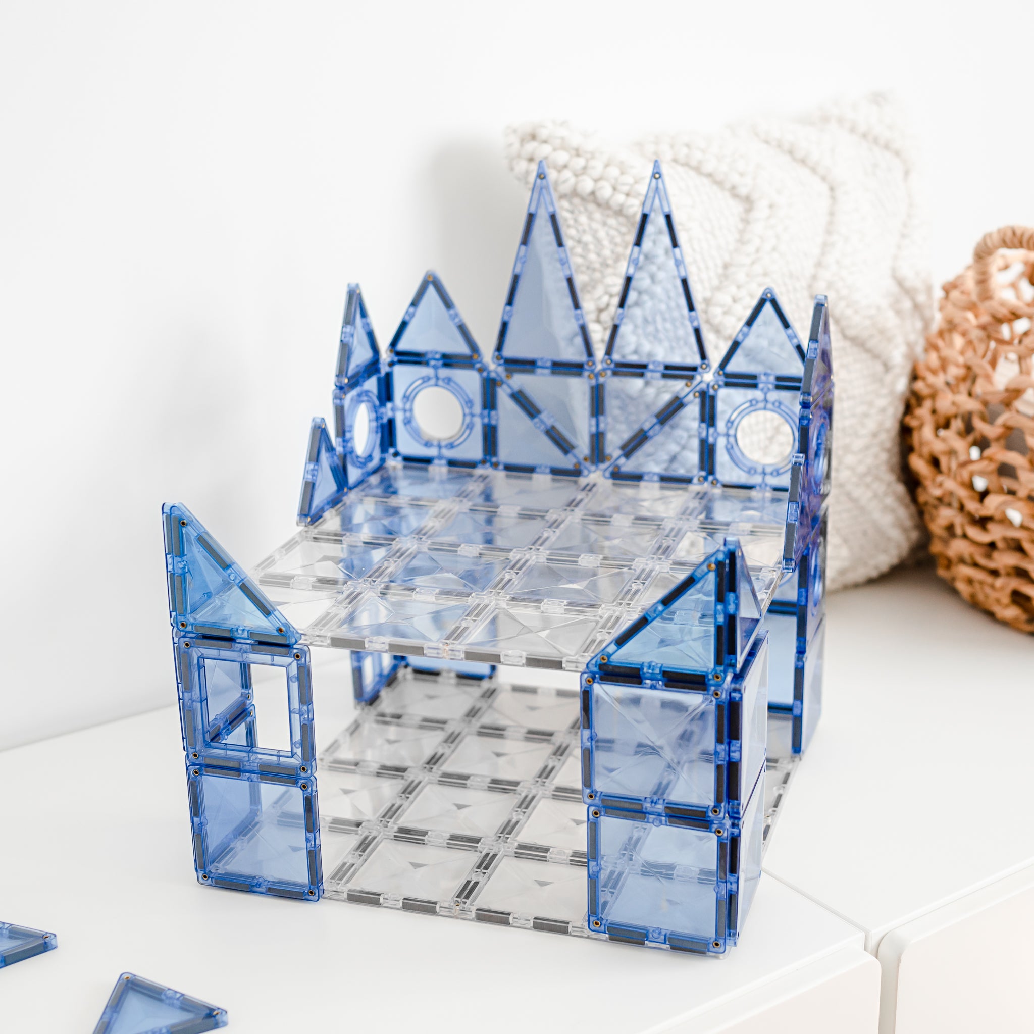 Connetix - Clear Base Plate - 2 Piece Magnetic Tiles - Connetix - littleyoyo.ca