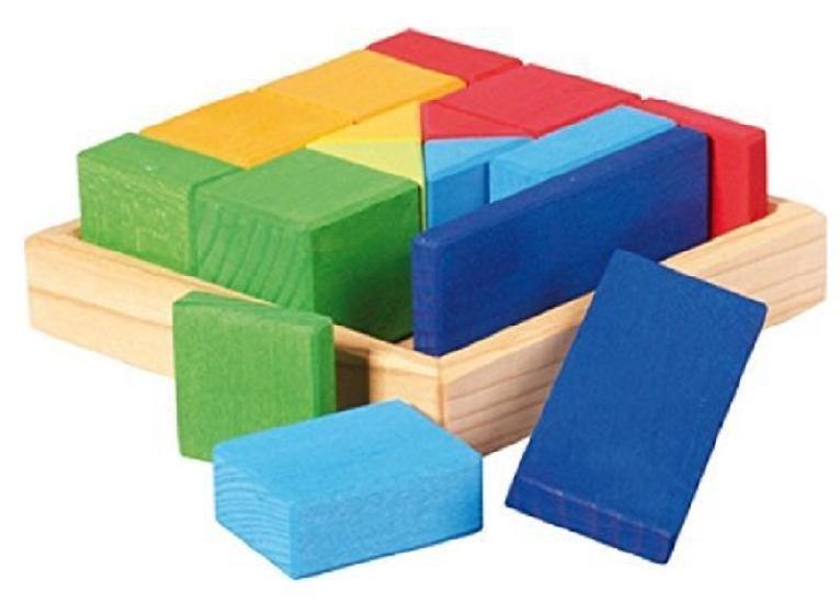 Gluckskafer - Construction Kit Shapes - 16 pieces - Gluckskafer - littleyoyo.ca