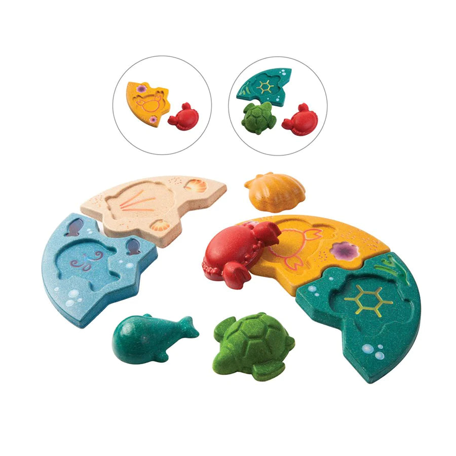 PlanToys - Marine Puzzle - PlanToys - littleyoyo.ca