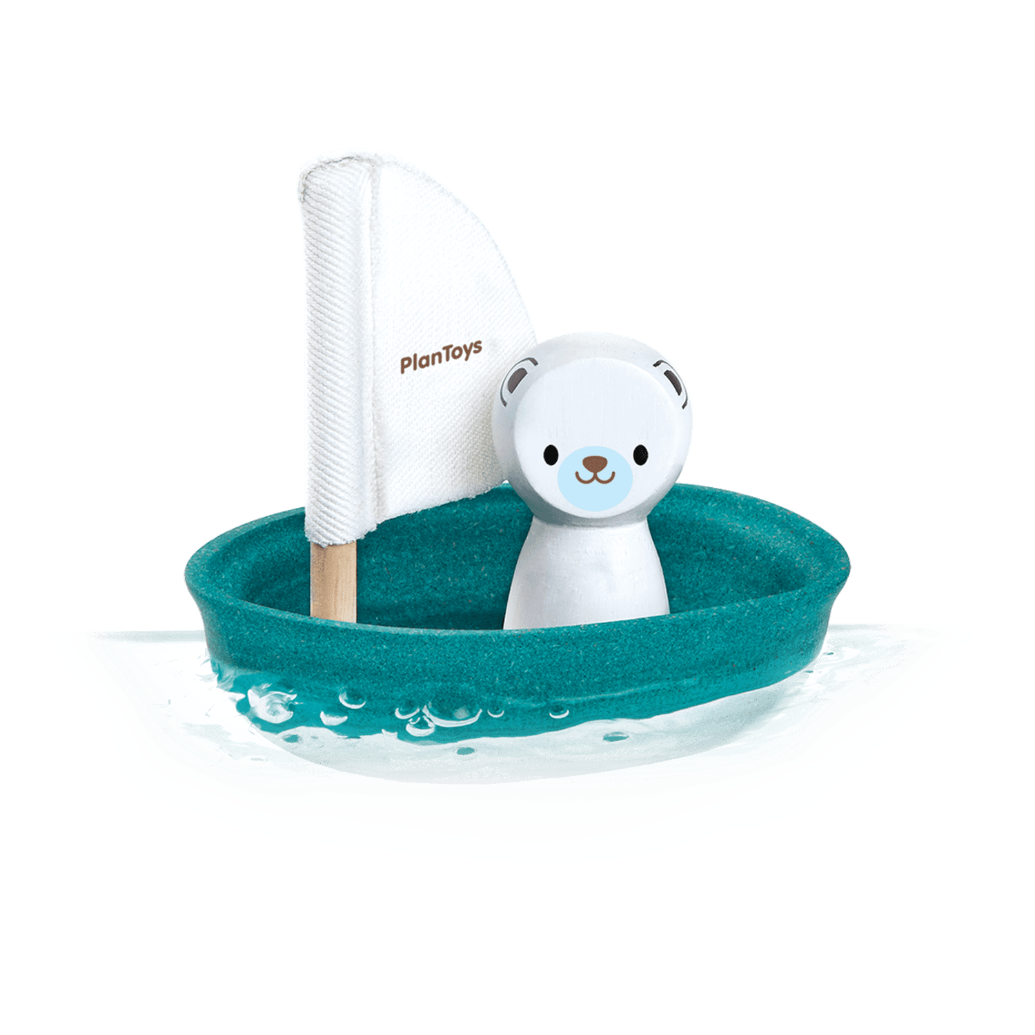PlanToys - Sailing Boat - Polar Bear - PlanToys - littleyoyo.ca