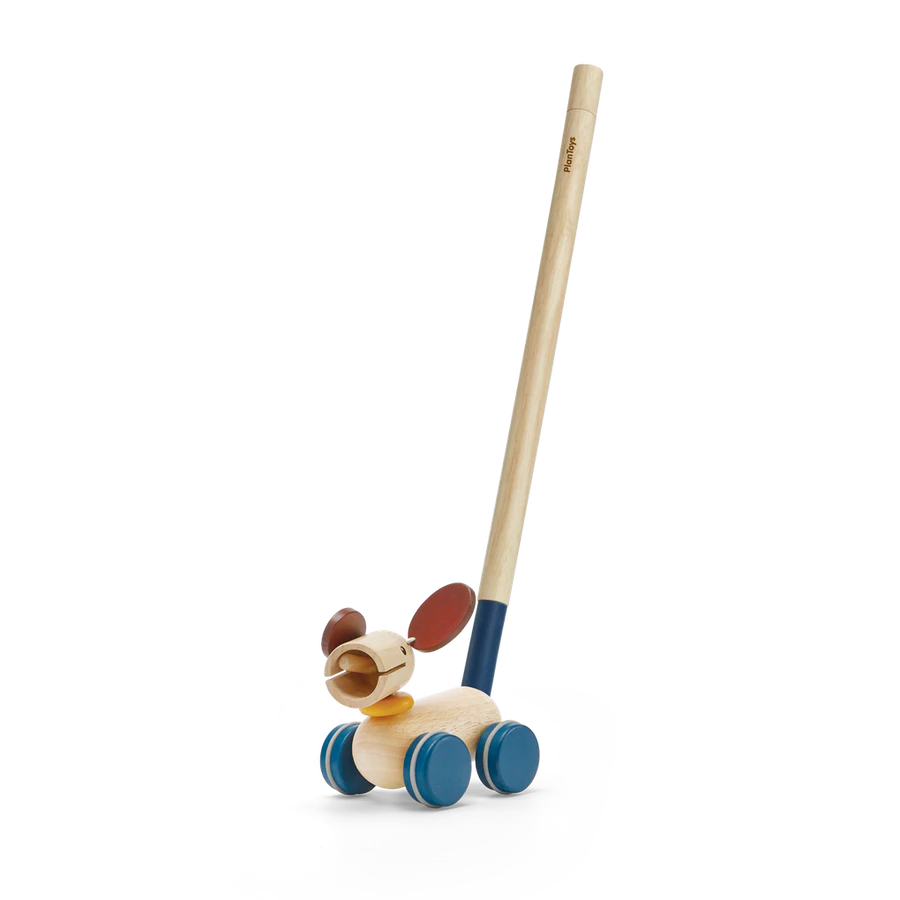 PlanToys - Push & Pull Puppy - PlanToys - littleyoyo.ca