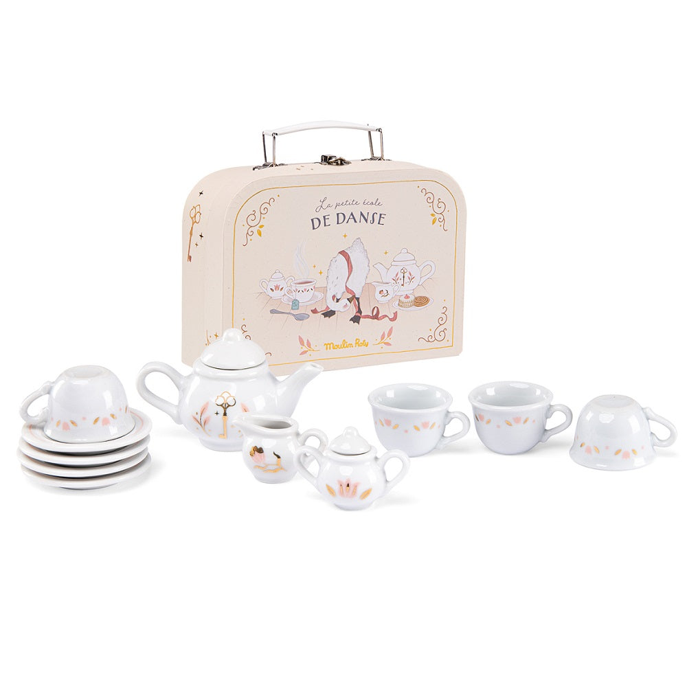 Moulin Roty - Petit ecole de danse - Porcelain Tea Set - Moulin Roty - littleyoyo.ca
