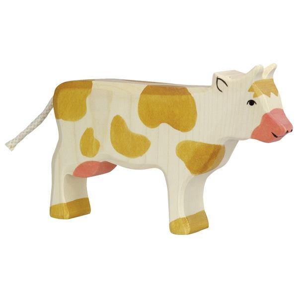 Holztiger - Cow Brown Wooden Figure - Holztiger - littleyoyo.ca