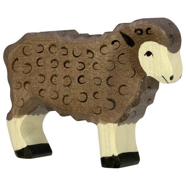 Holztiger - Sheep Black Wooden Figure - Holztiger - littleyoyo.ca