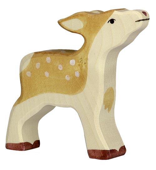 Holztiger - Fawn Wooden Figure - Holztiger - littleyoyo.ca