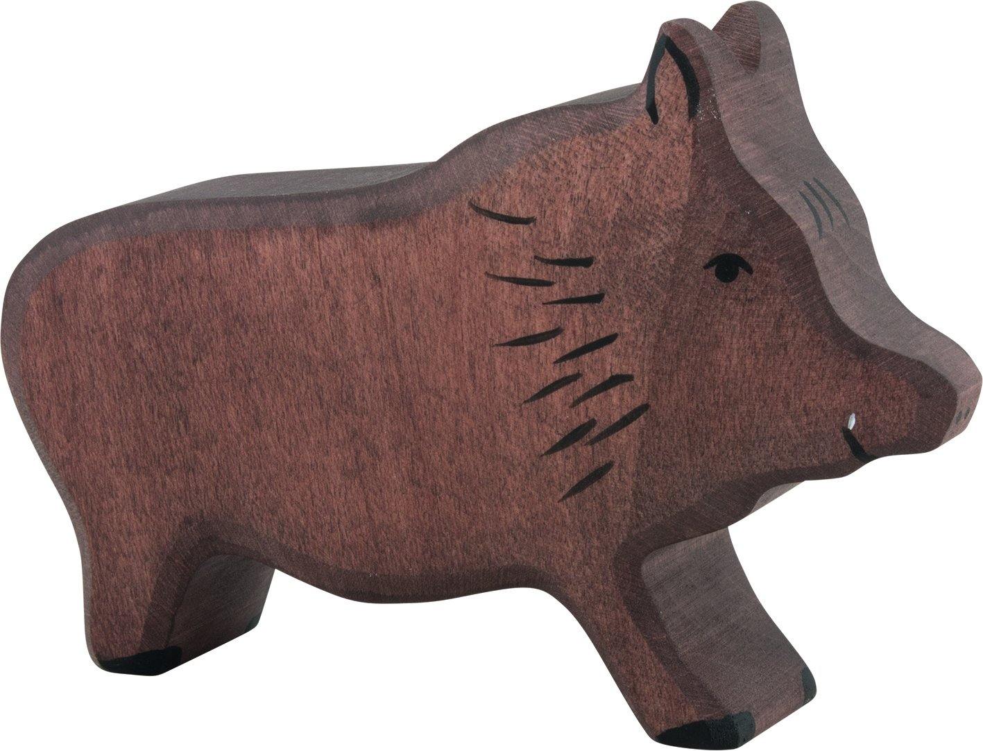 Holztiger - Wild Boar Wooden Figure - Holztiger - littleyoyo.ca