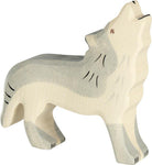 Holztiger - Wolf Wooden Figure - Holztiger - littleyoyo.ca