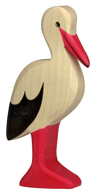Holztiger -  Stork Wooden Figure