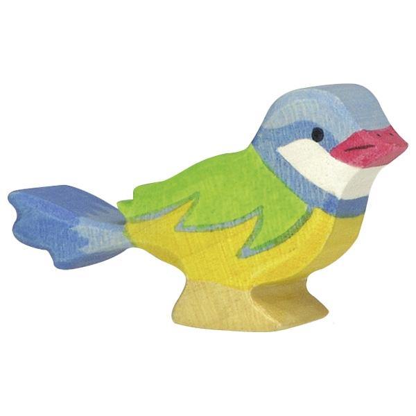 Holztiger - Blue Tit Wooden Figure - Holztiger - littleyoyo.ca