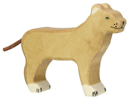 Holztiger - Lioness Wooden Figure - Holztiger - littleyoyo.ca