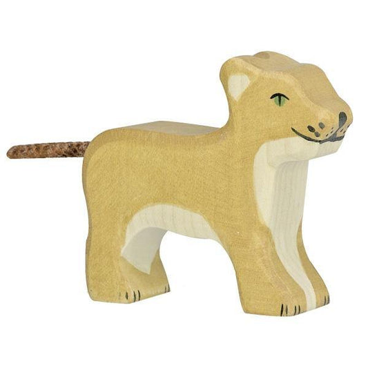 Holztiger - Lion Small Wooden Figure - Holztiger - littleyoyo.ca