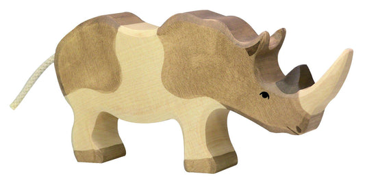 Holztiger - Rhinoceros Wooden Figure - Holztiger - littleyoyo.ca