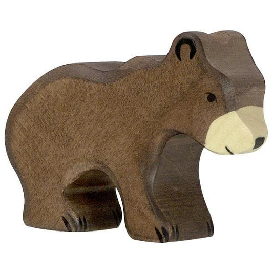 Holztiger - Brown Bear Small Wooden Figure - Holztiger - littleyoyo.ca