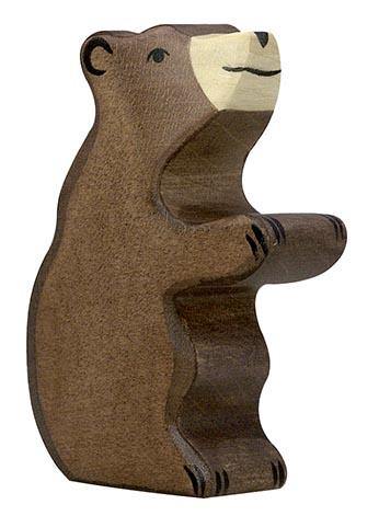 Holztiger - Brown Bear Small Wooden Figure - Holztiger - littleyoyo.ca