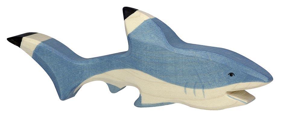 Holztiger - Shark Wooden Figure - Holztiger - littleyoyo.ca