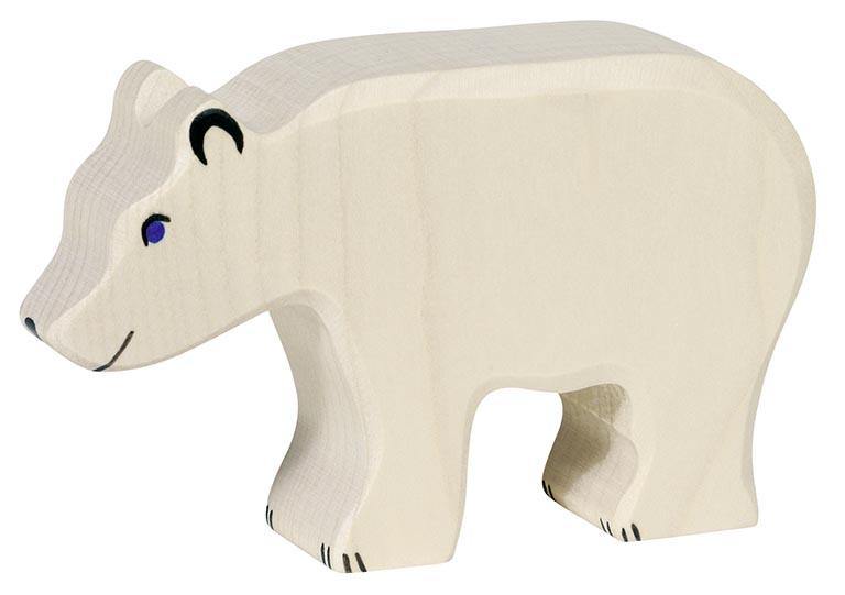 Holztiger - Polar Bear Wooden Figure - Holztiger - littleyoyo.ca