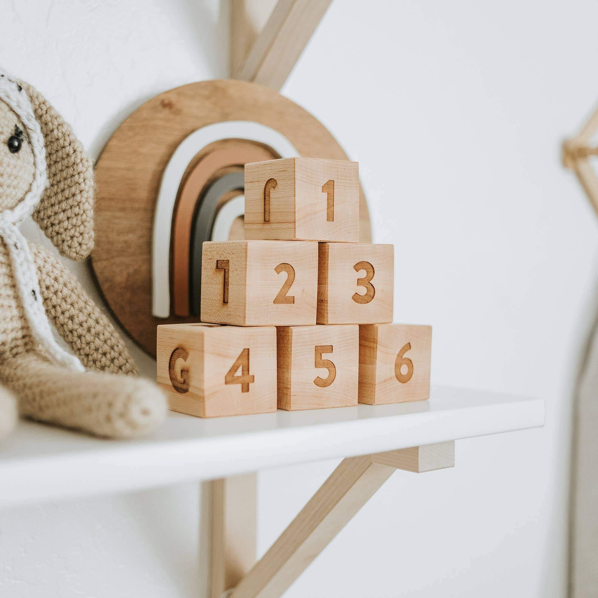 Gladfolk - Handcrafted Wooden Alphabet and Numeral Blocks - Gladfolk - littleyoyo.ca