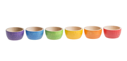 Grapat - Wood Coloured Bowls 6 pieces