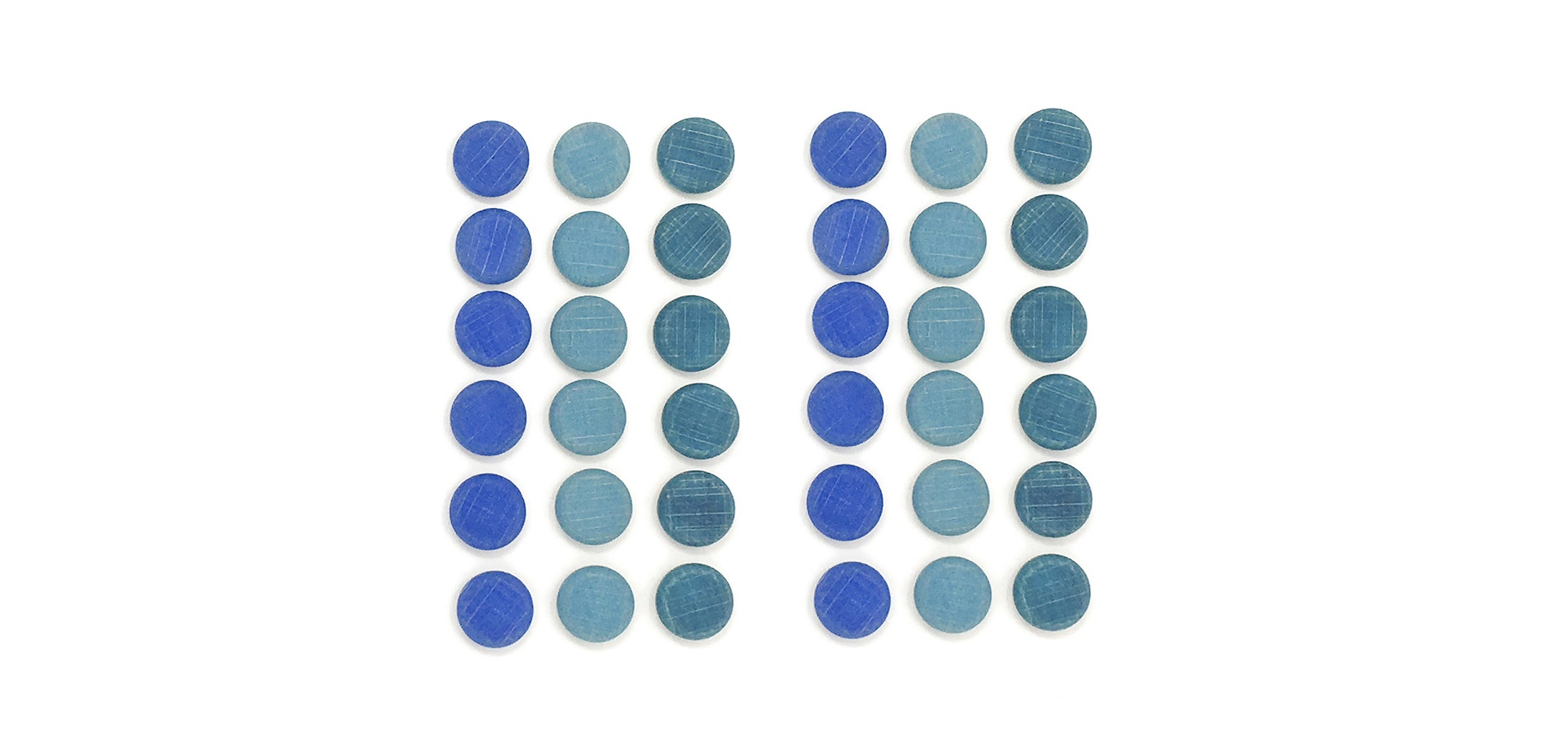 Grapat - Wood Mandala Coins - Blues - Grapat - littleyoyo.ca