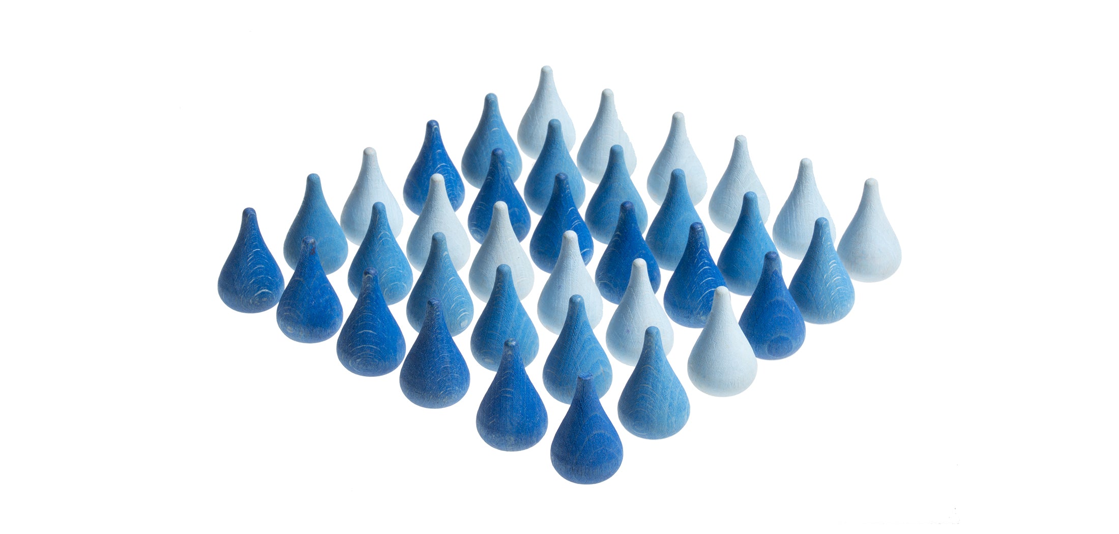 Grapat - Wood Mandala Raindrops - Blues - Grapat - littleyoyo.ca